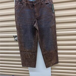 90s Mid Rise vintage Brown Corduroy Pants